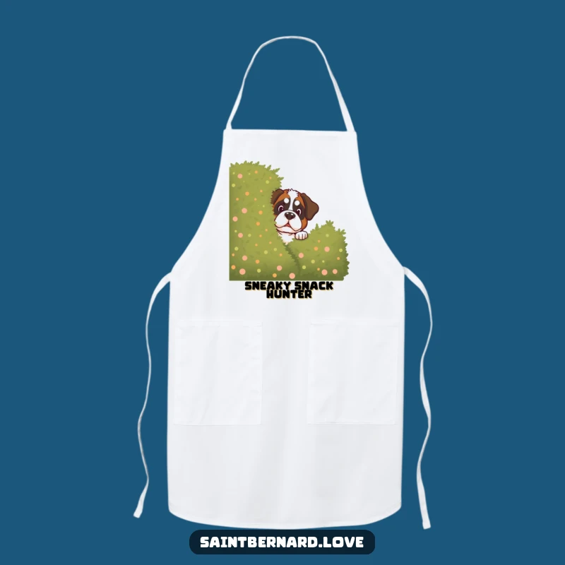 Funny Saint Bernard Bush Apron - Hilarious Kitchen Gift for Dog Lovers