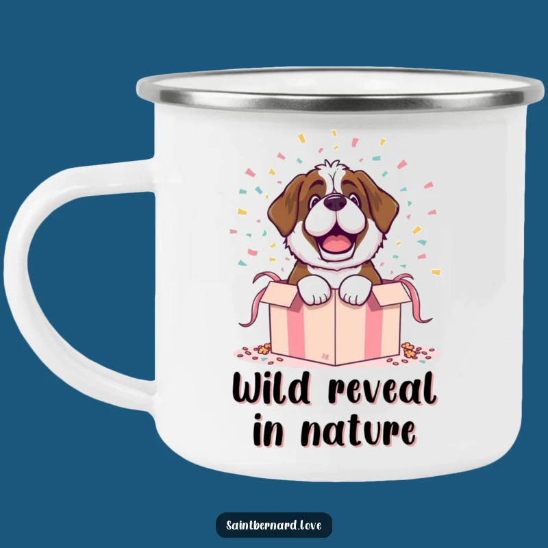 Funny Saint Bernard Camping Mug - Durable Surprise Companion for Adventures