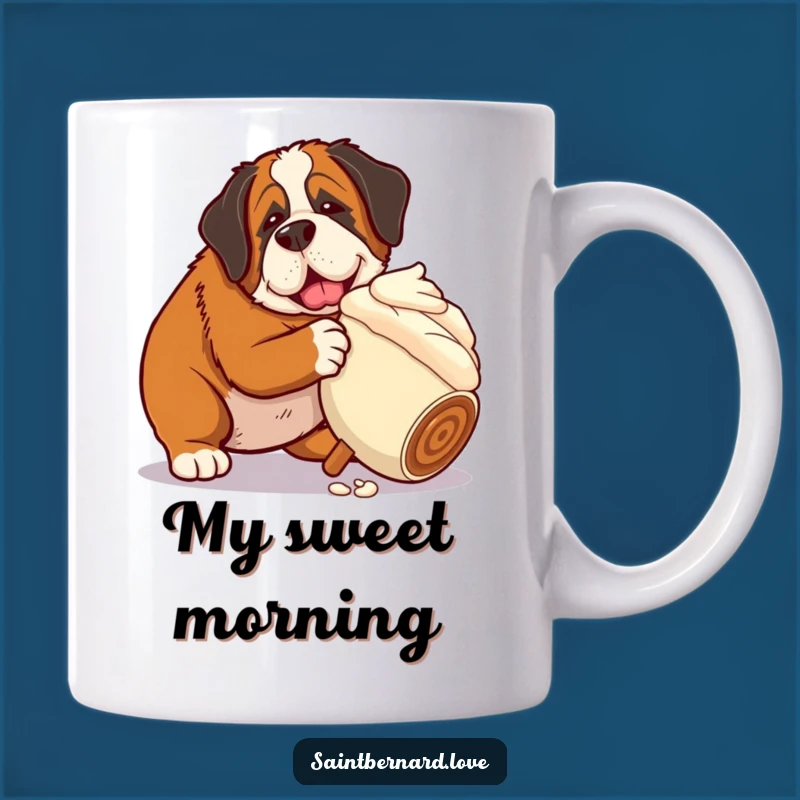 Funny Saint Bernard Ice Cream Mug: A Hilarious Treat for Big Dog Lovers