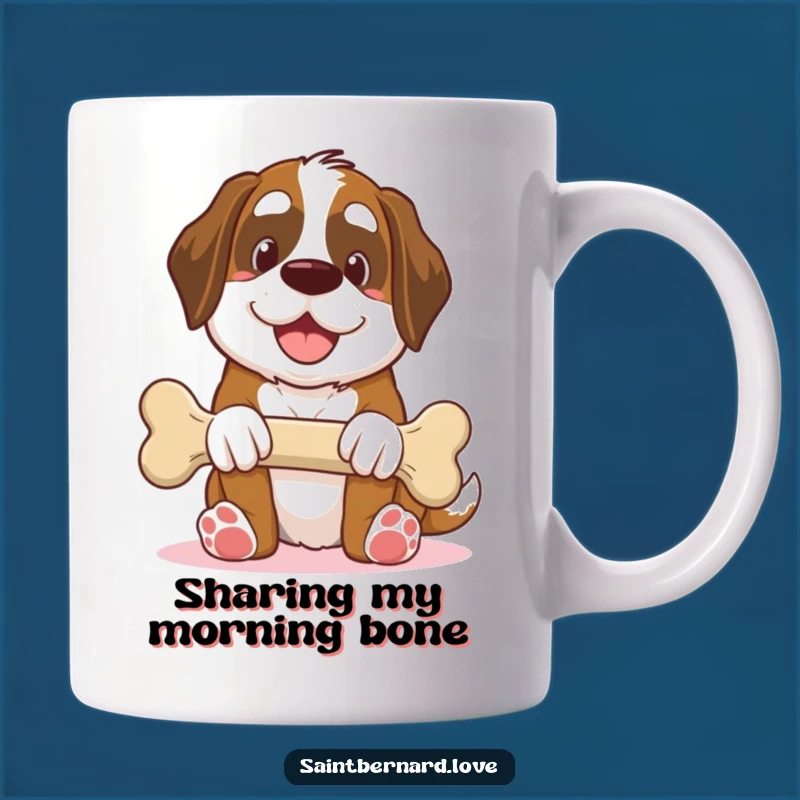 Funny Saint Bernard Mug: Generous Bone Gift, Perfect Humorous Gift