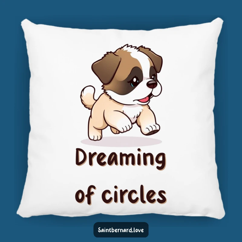 Funny Saint Bernard Pillow: Cuddle up with puppy love, a funny gift!