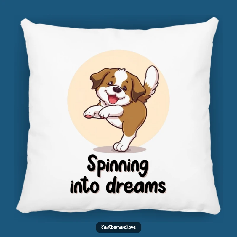 Funny Saint Bernard Pillow - Soft & Cozy Pup Love, Perfect Dog Decor