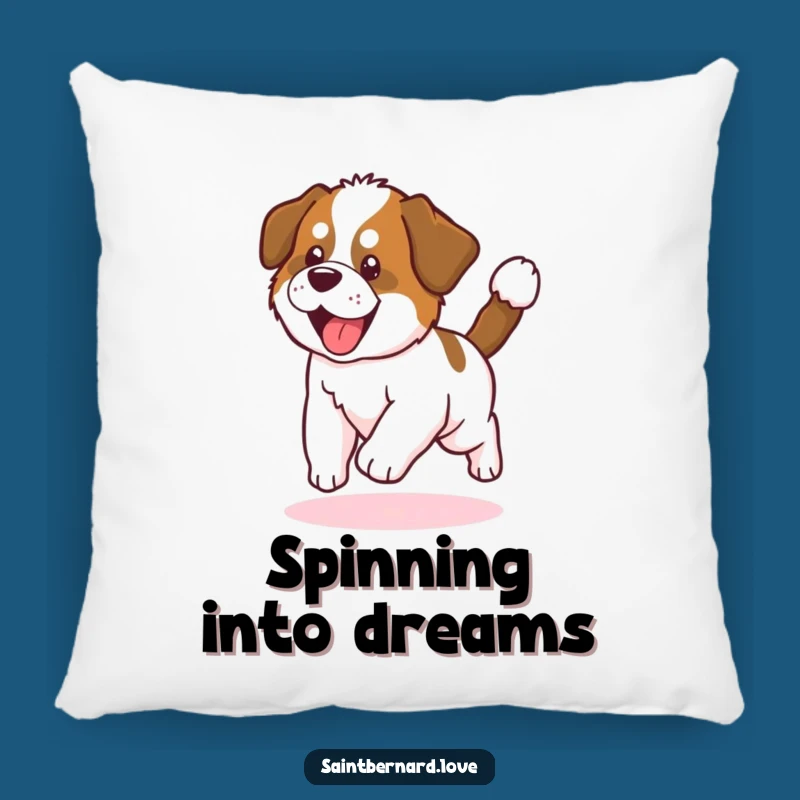 Funny Saint Bernard Puppy Pillow: Cozy Comfort with Playful Pup Vibes Gift