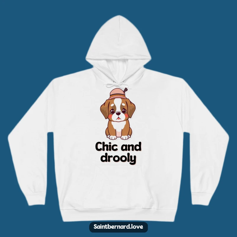 Cozy Funny Kawaii Saint Bernard Hat Hoodie: Dapper and Warm Style
