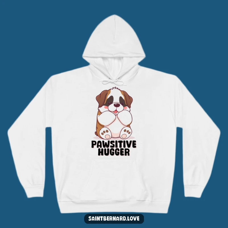 Cozy Funny Kawaii Saint Bernard Hoodie: Hugs & Warmth - Perfect Funny Gift