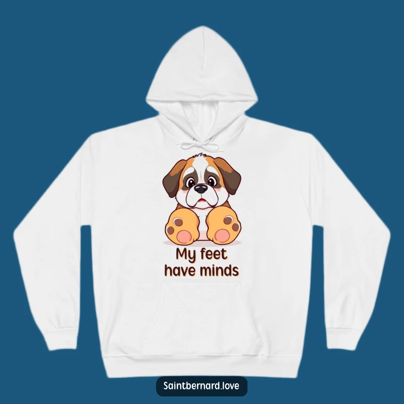 Cozy Funny Kawaii Saint Bernard Hoodie: Warmth for the Lovably Clumsy