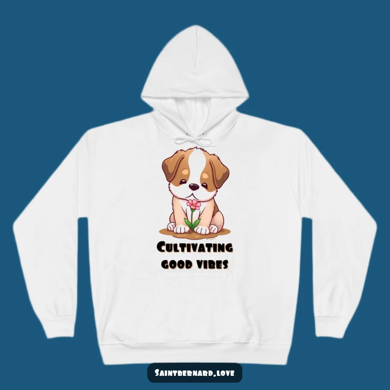 Funny Saint Bernard Hoodie - Cozy Gardener, Sweet Kind Companion