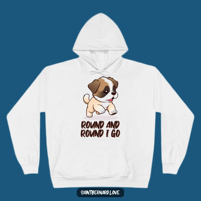 Funny Saint Bernard Hoodie: Cozy up with this playful funny gift!