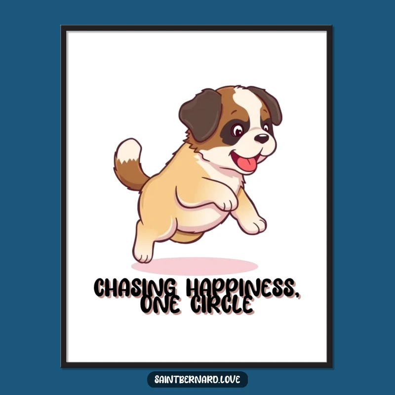 Funny Printable Wall Art: Dizzy Kawaii Puppy - Free Downloadable Decor Gift