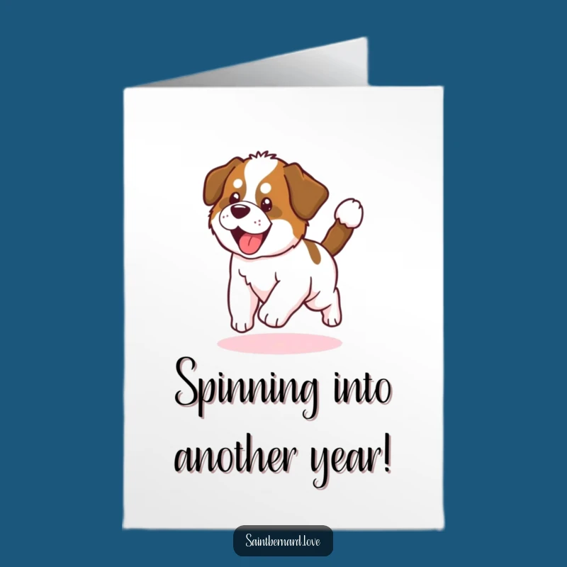 Free Printable Birthday Card: Dizzy Kawaii Puppy, Goofy DIY Downloadable Gift