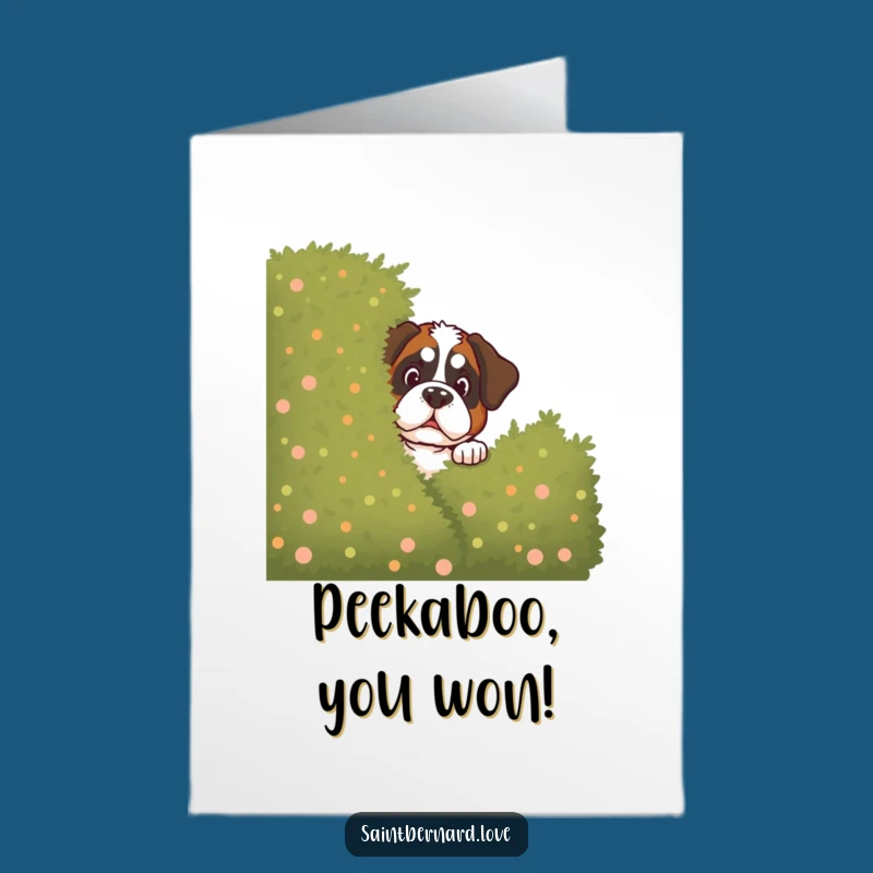 Free Printable Congrats Card: St Bernard Bush Ambush - Fun Downloadable & Print at Home!