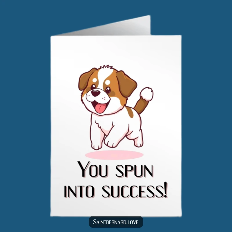 Free Printable Congrats Card: Dizzy Kawaii Puppy, Whimsical DIY Downloadable Gift