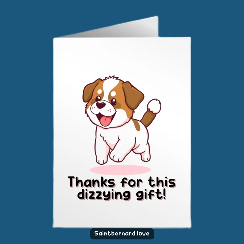 Free Printable Thank You Card: Dizzy Kawaii Puppy, Sweet DIY Downloadable Gift