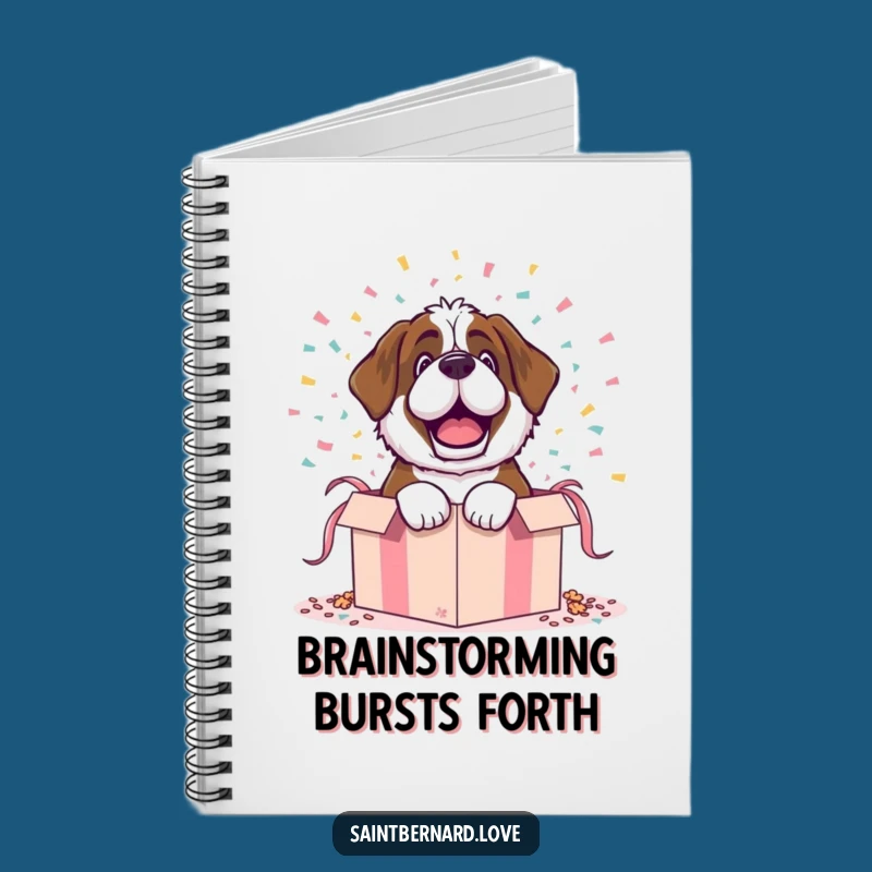 Funny Saint Bernard Notebook - Capture Your Surprises in Style