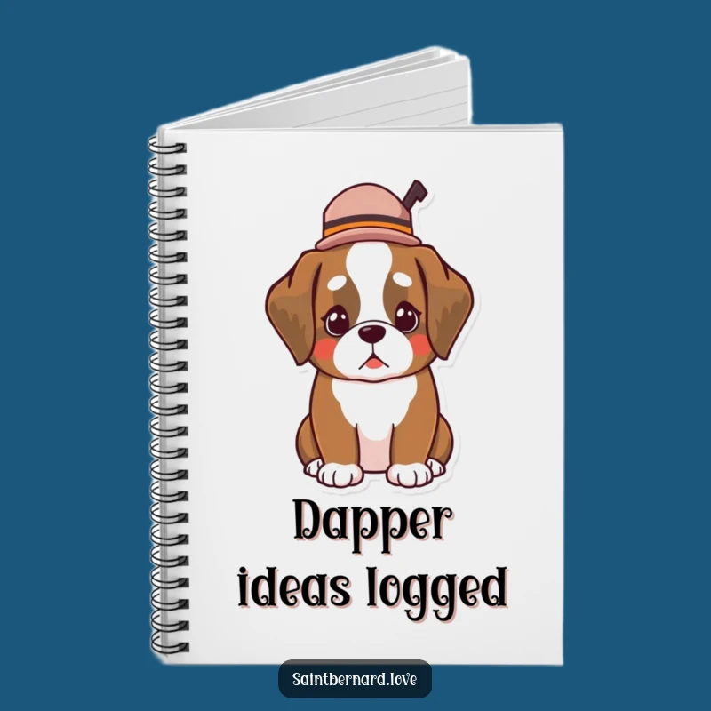 Funny Kawaii Saint Bernard Hat Notebook: Jot Down Stylish Ideas!