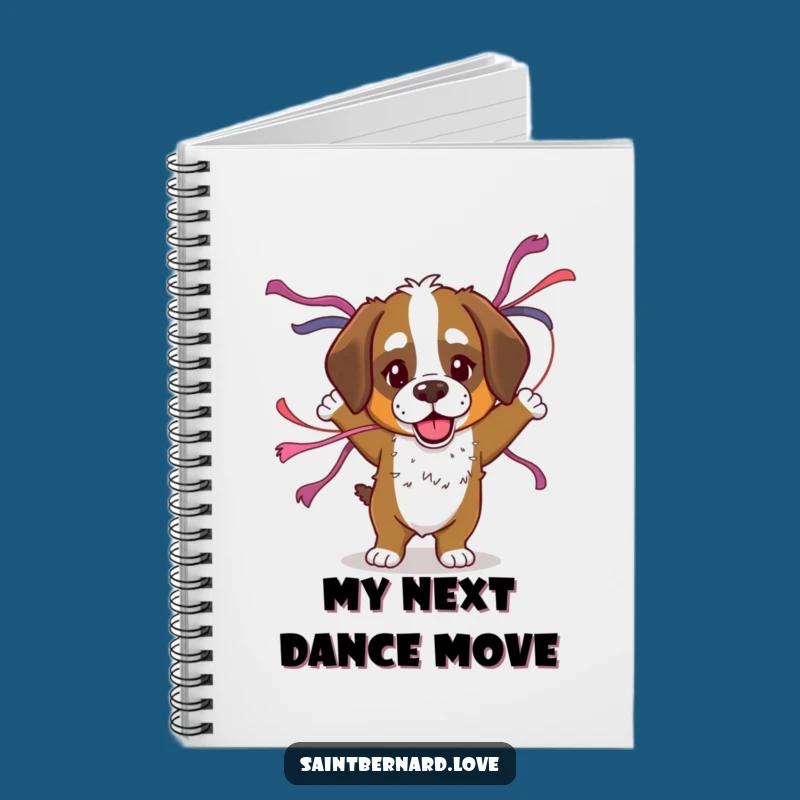Funny Saint Bernard Dance Notebook: Jot Down Party Ideas