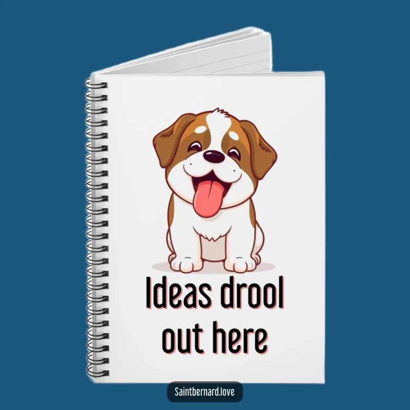 Funny Kawaii Saint Bernard Notebook: Jot Down Ideas with Hilarious Doggy Charm