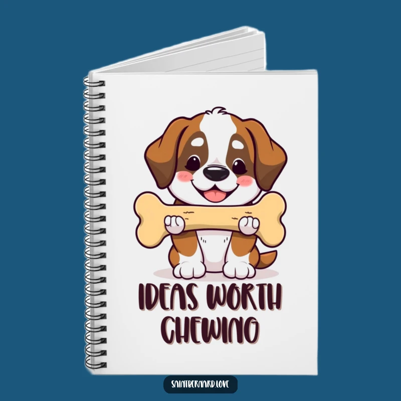 Funny Saint Bernard Notebook: Giant Bone Smile - Journal for Generous Ideas Gift