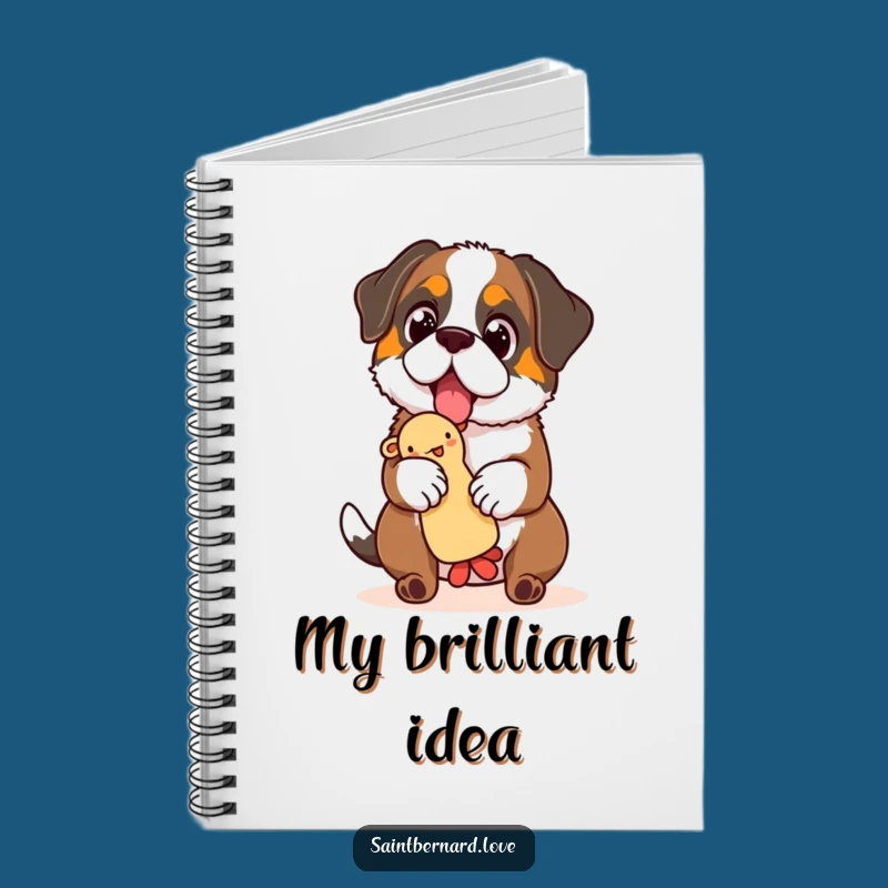 Funny Saint Bernard Toy Notebook - Pup's Notes, Toy Balance