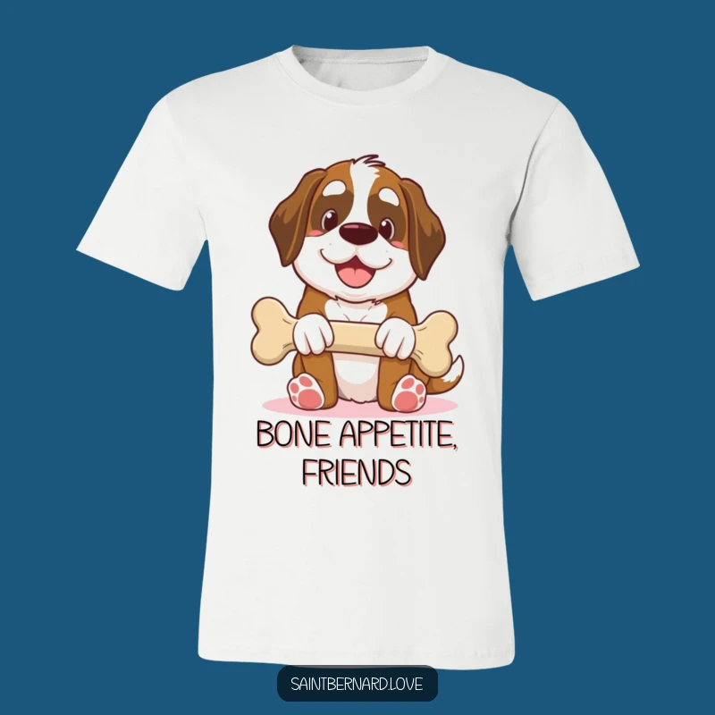 Funny Saint Bernard T-Shirt: Giant Bone Offering, Humorous Gift