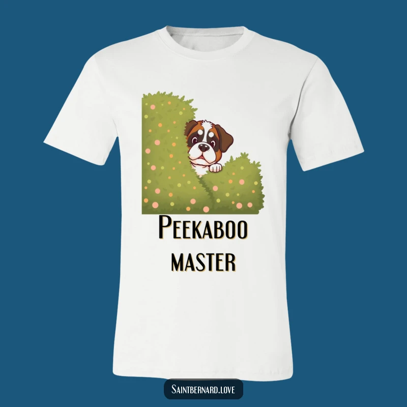 Funny Mischievous Saint Bernard T-Shirt - Hilarious Dog Apparel Gift