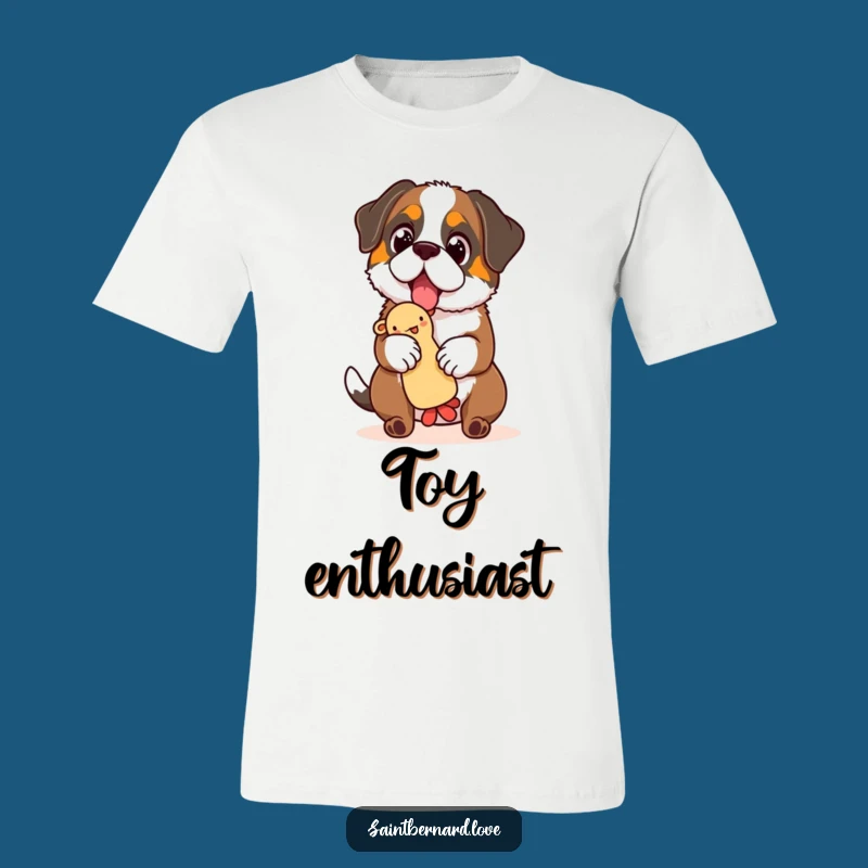 Funny Saint Bernard Toy T-Shirt - Sparkling Eyes, Toy Balance