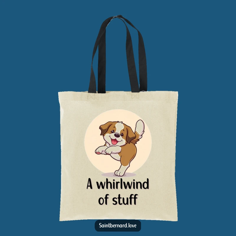 Funny Saint Bernard Tote Bag - Carry Your Joy, Perfect Dog Lover Accessory