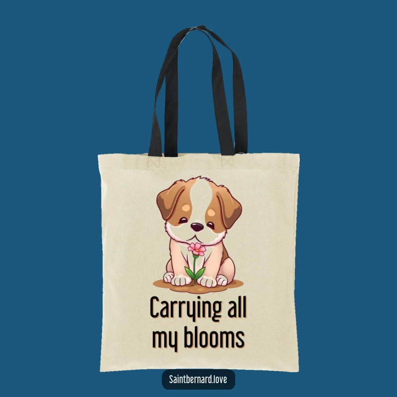 Funny Saint Bernard Tote Bag - Carry Your Garden Joy, Perfect Nature Gift