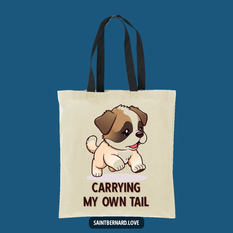 Funny Saint Bernard Tote Bag: Carry smiles with this perfect funny gift!