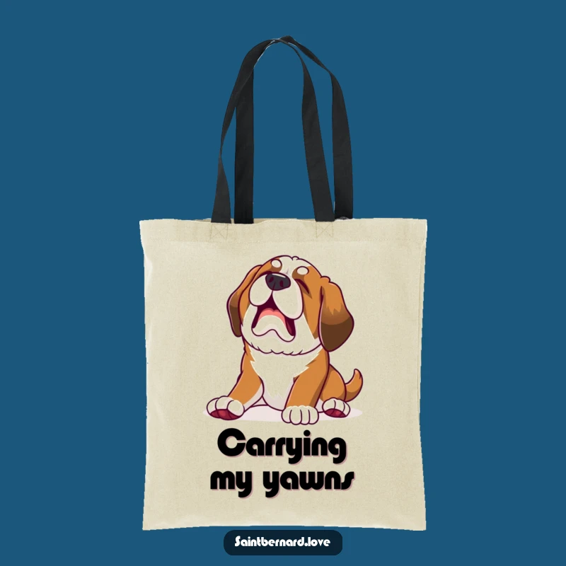 Funny Saint Bernard Tote Bag: Carry your chill with this perfect funny gift!